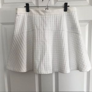 Banana Republic White waffle texture flared shirt